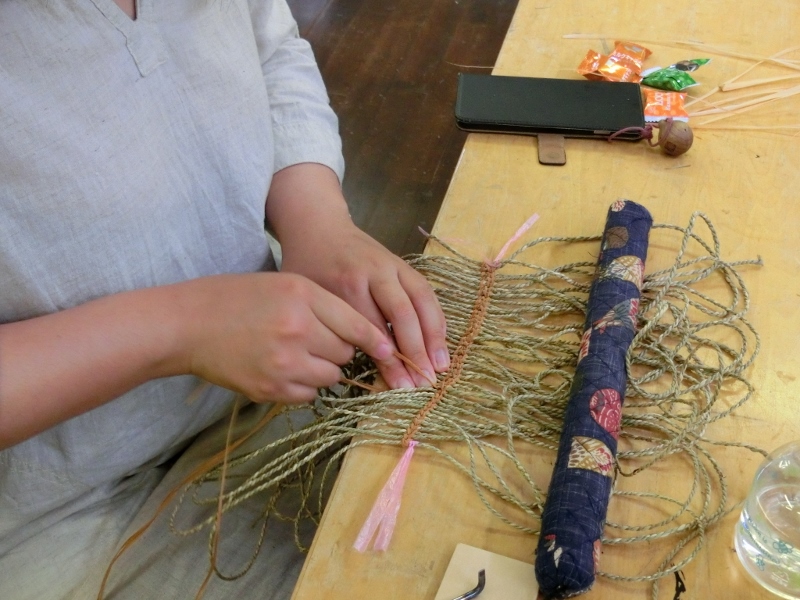 奥会津　三島町　編み組細工　ヒロロ　教室　体験